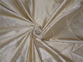 100% silk caramel gold large dupioni pintucks 3.80 yards single length PKT#P29[1]