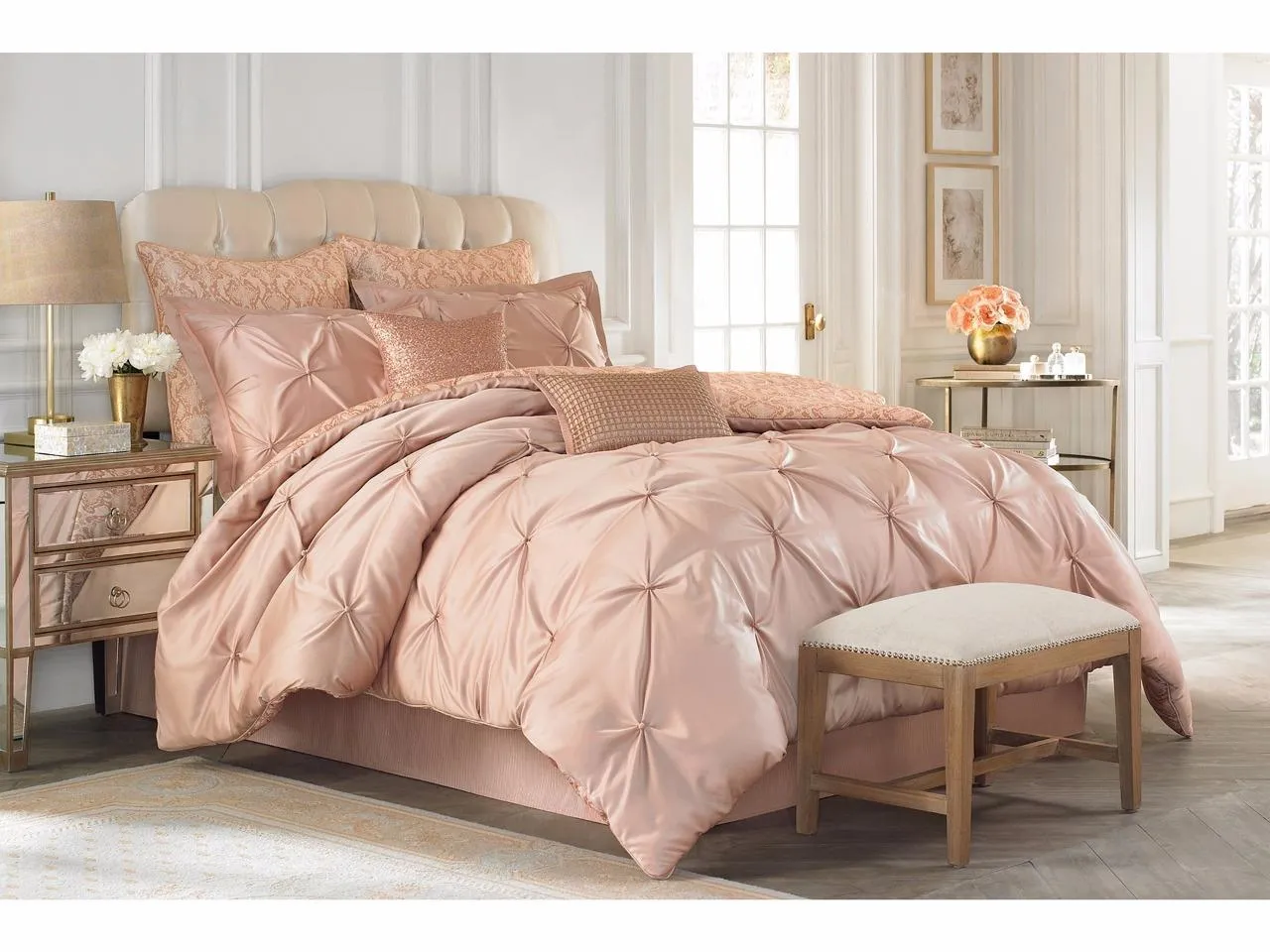 100% Silk Dupion fabric dusty rose  DUP245[1]