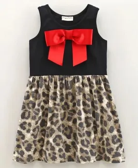 Animal Print with Bow Dress