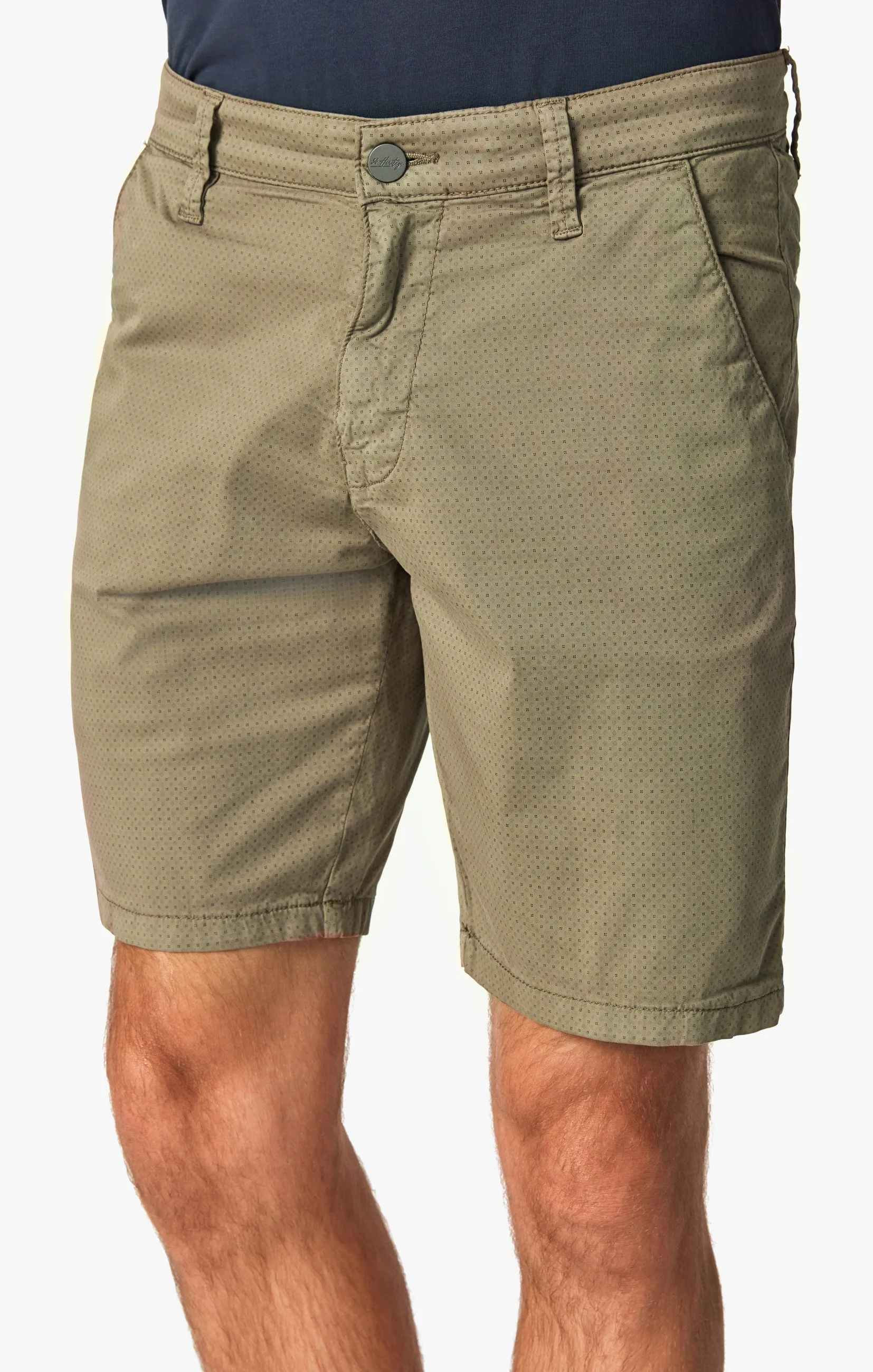 Arizona Slim Shorts in Dusty Olive Dot