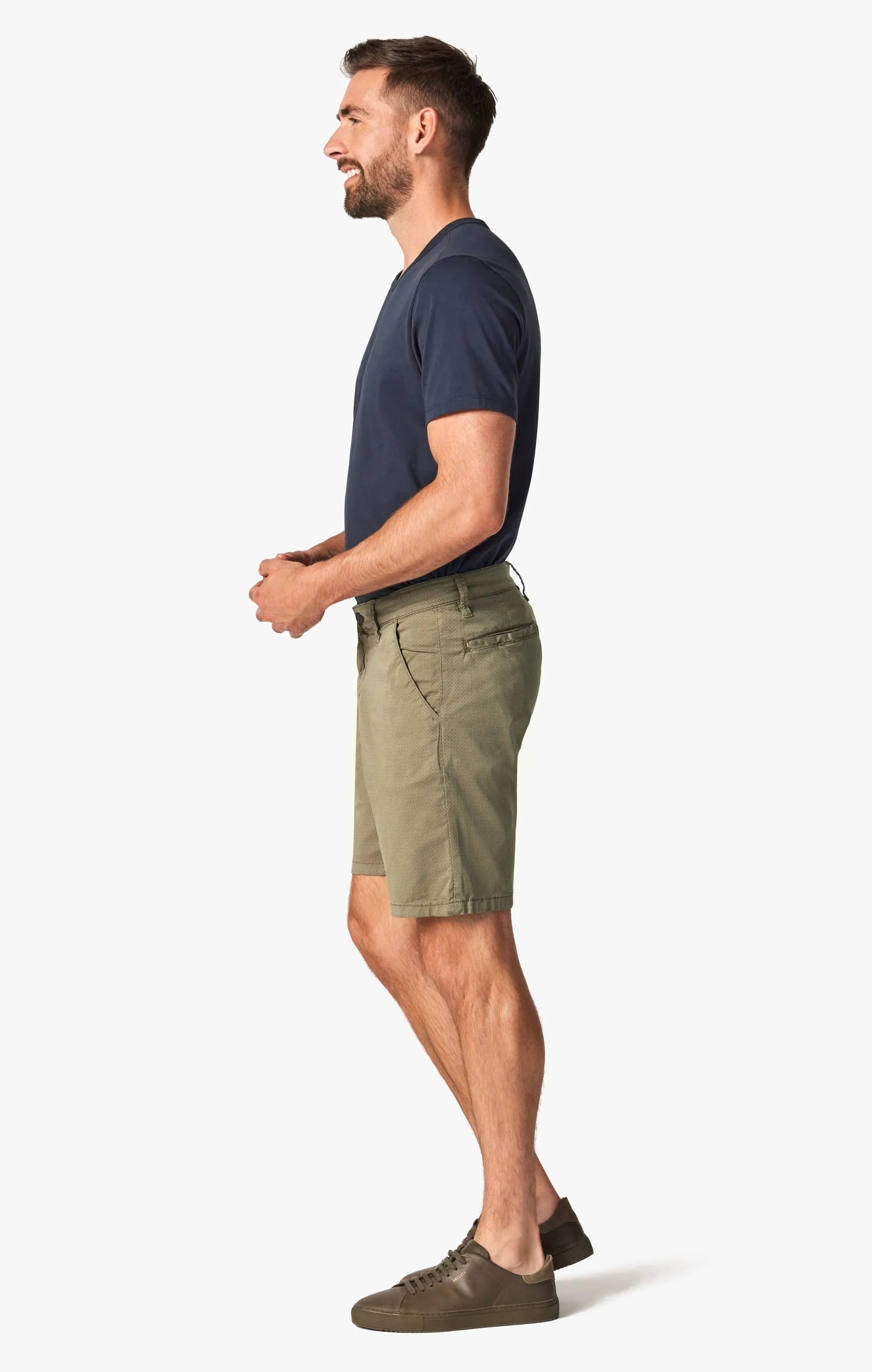 Arizona Slim Shorts in Dusty Olive Dot
