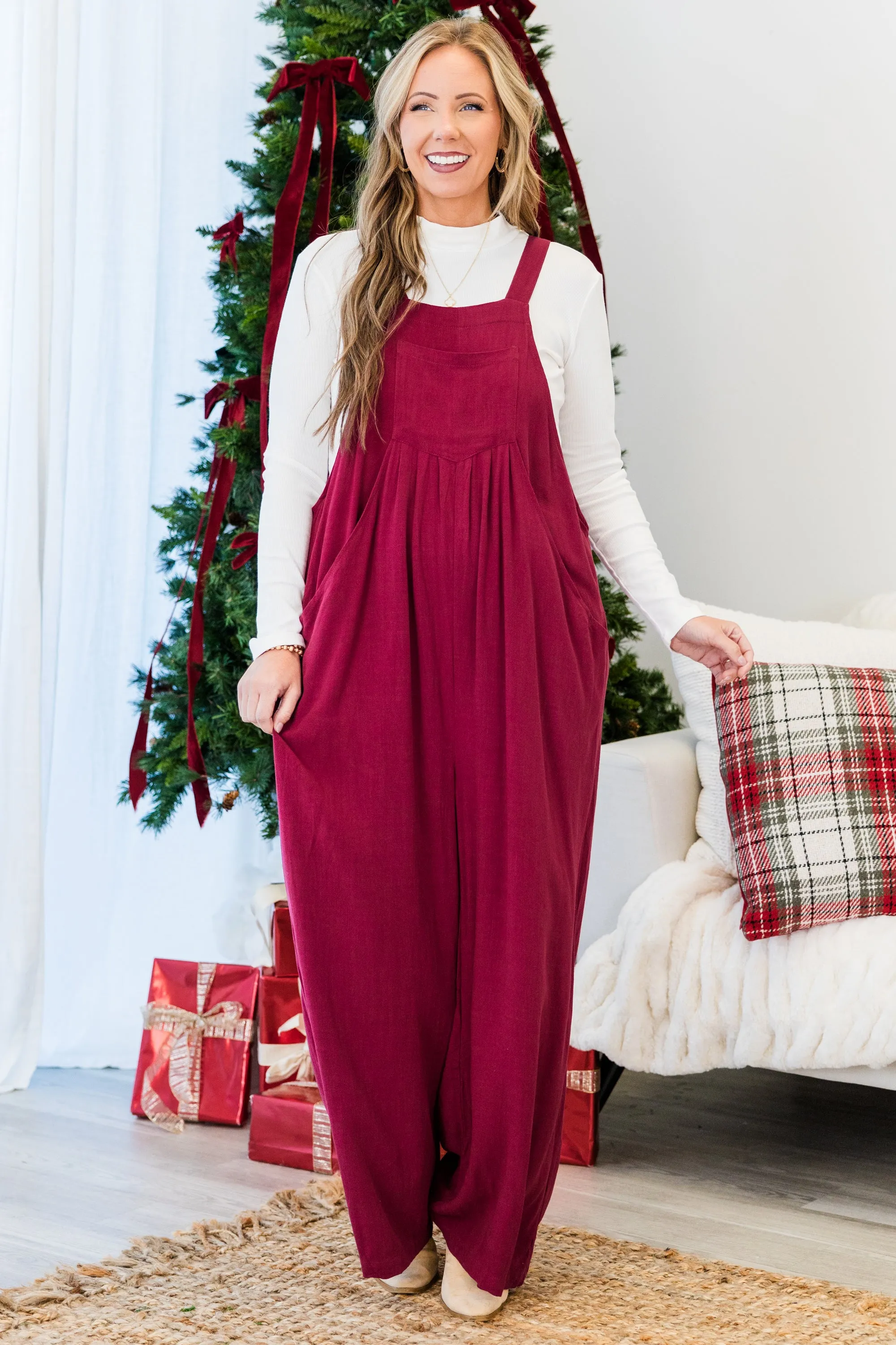 Beyond Bold Jumpsuit, Berry