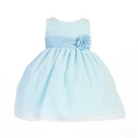 Big Girls Blue Cotton Burnout Special Occasion Easter Dress 7