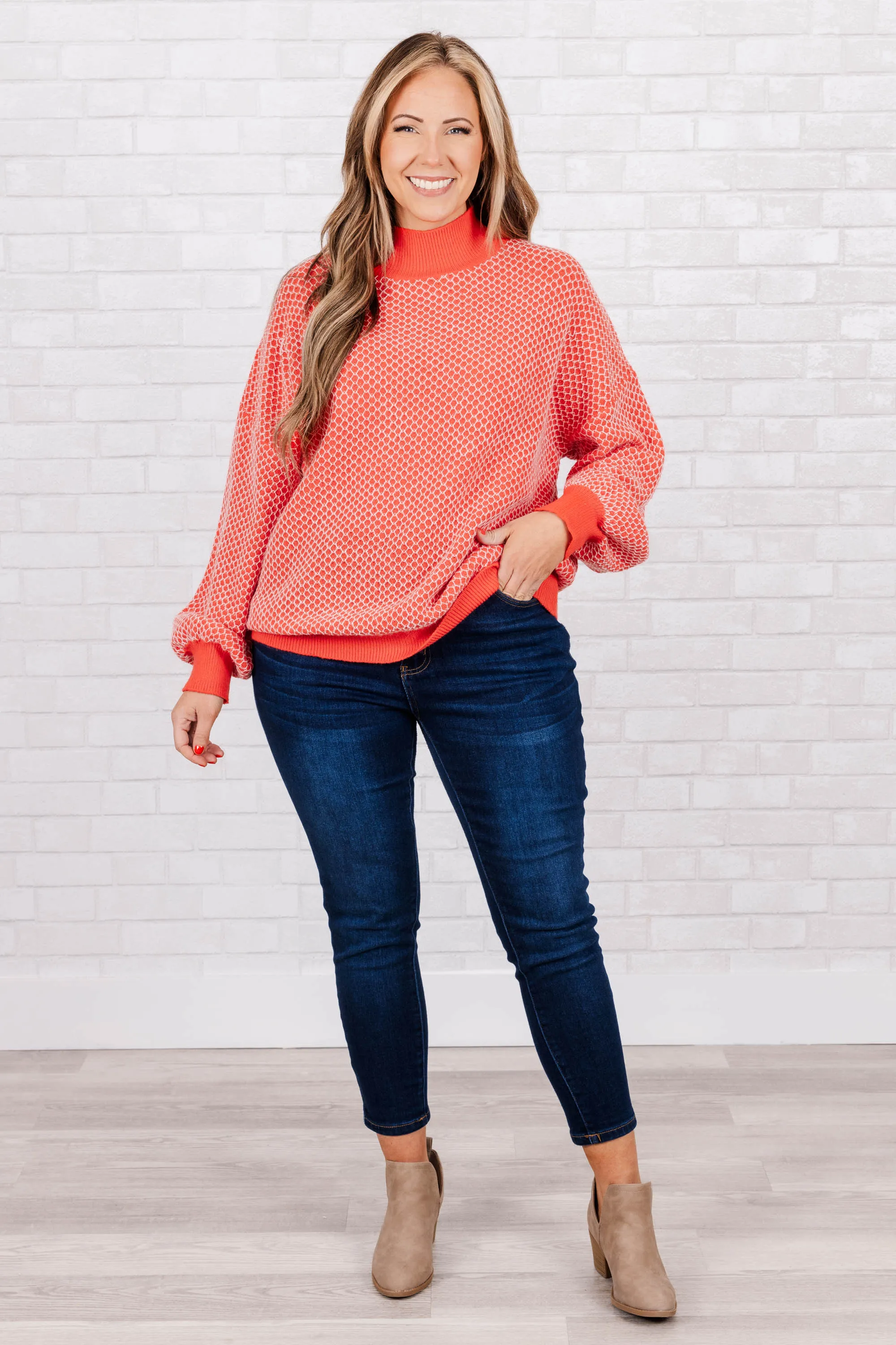 Cherry Picked Sweater, Red