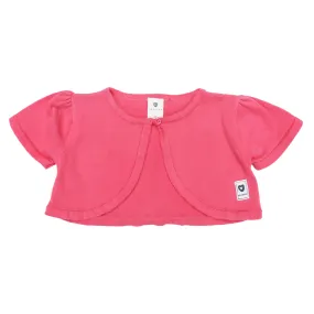 Crop Knit Cardigan Rose Pink