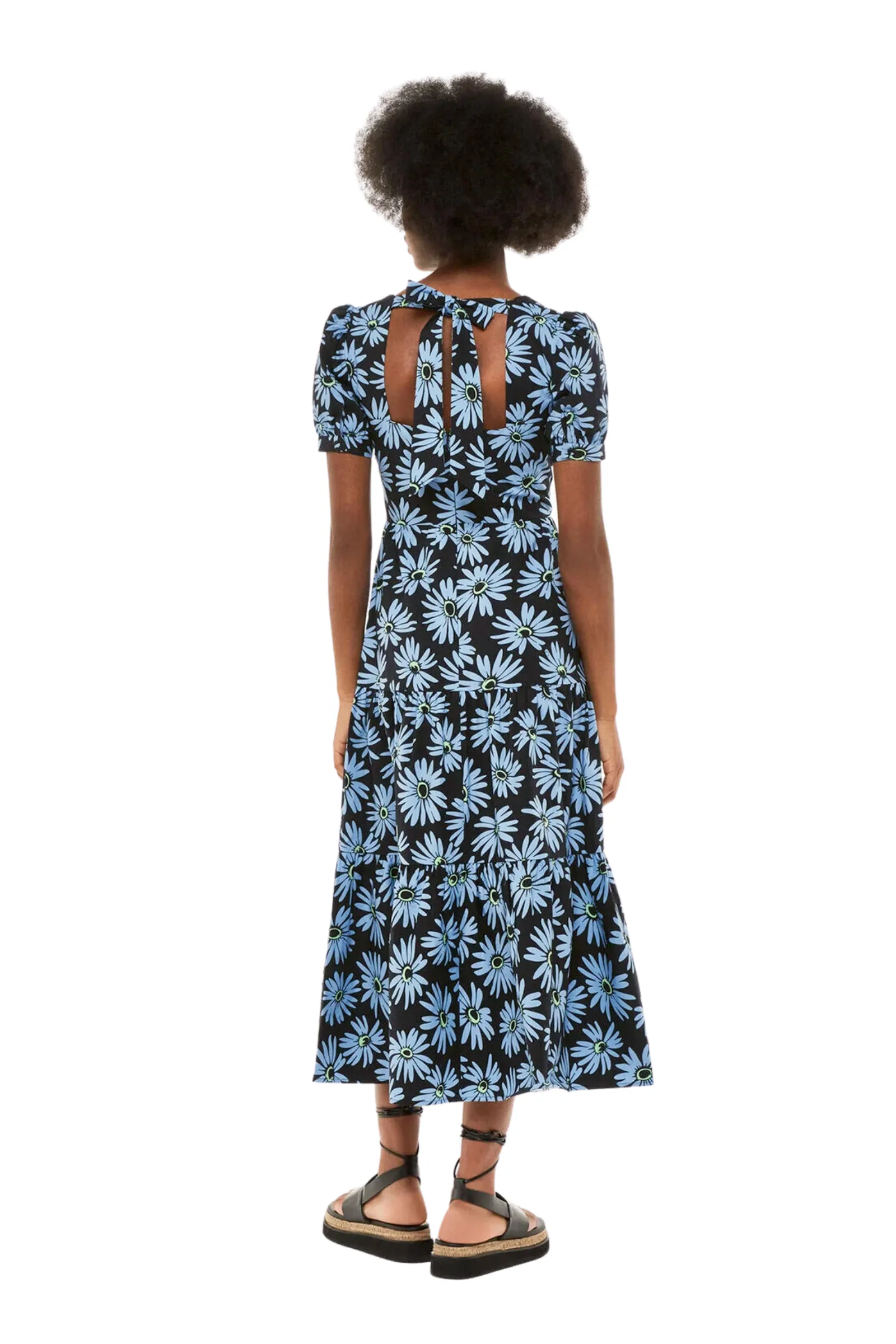 Daisy Print Poplin Dress