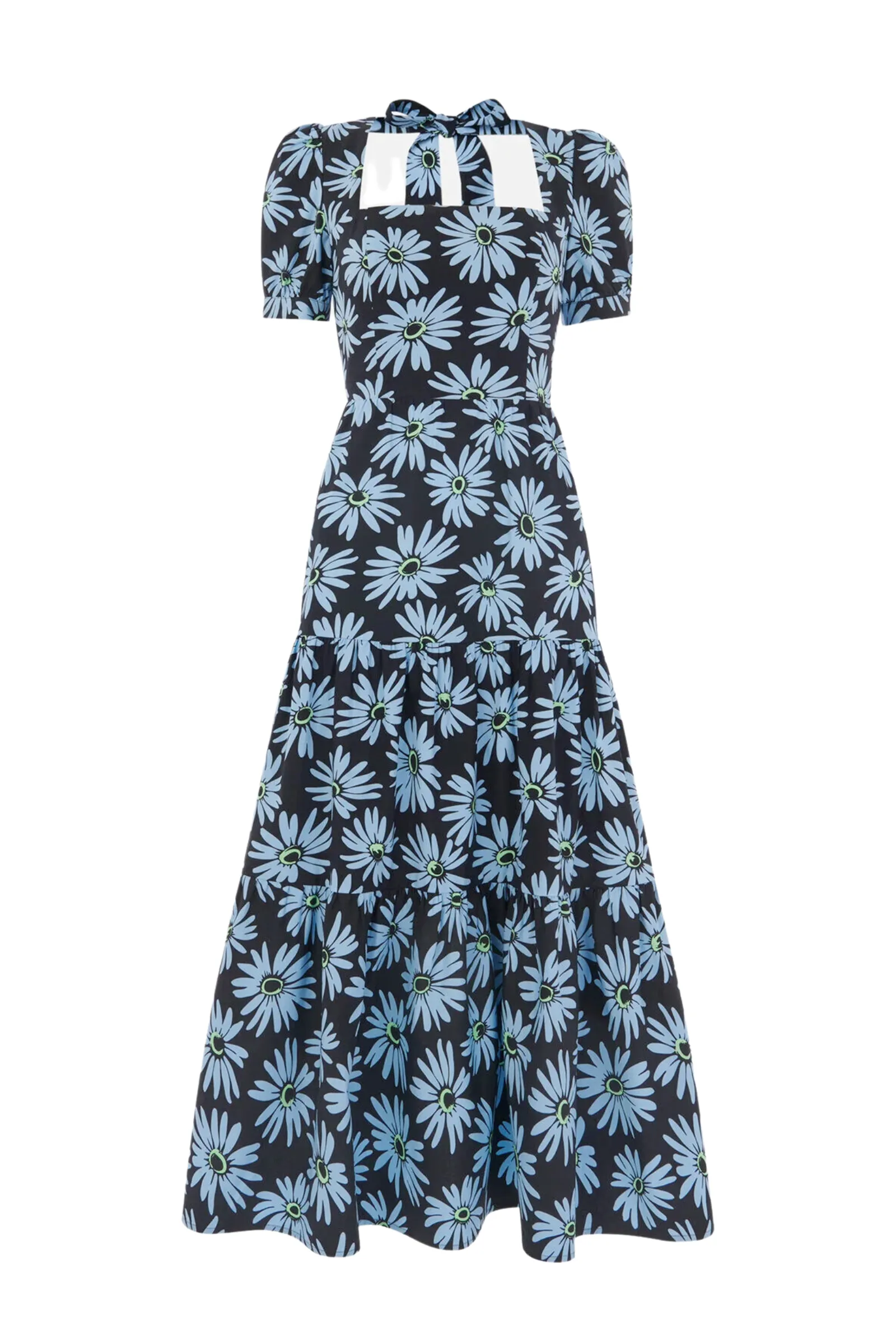 Daisy Print Poplin Dress