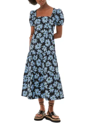 Daisy Print Poplin Dress
