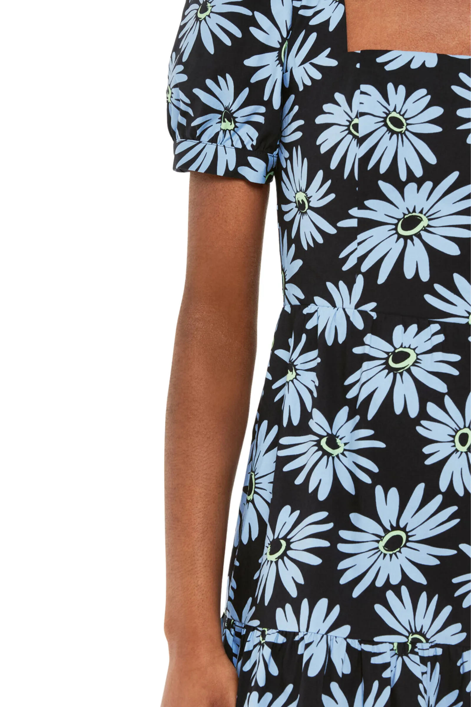 Daisy Print Poplin Dress