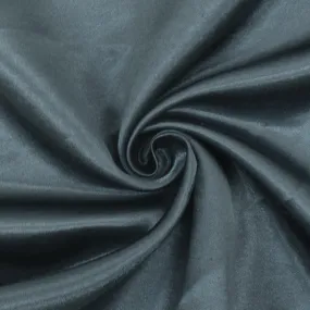 Deep Pearl Gray Solid Poly Antique Satin Woven Fabric
