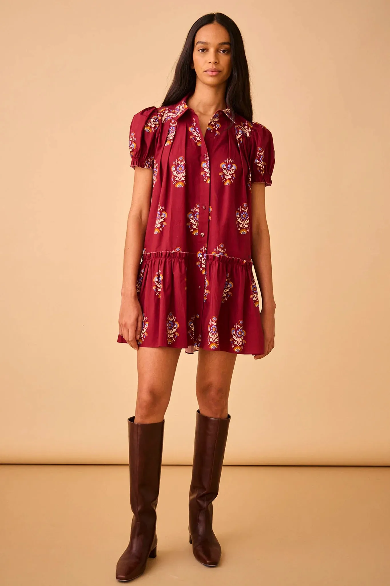 Drifter Mini Dress ~ Mulberry Fleur