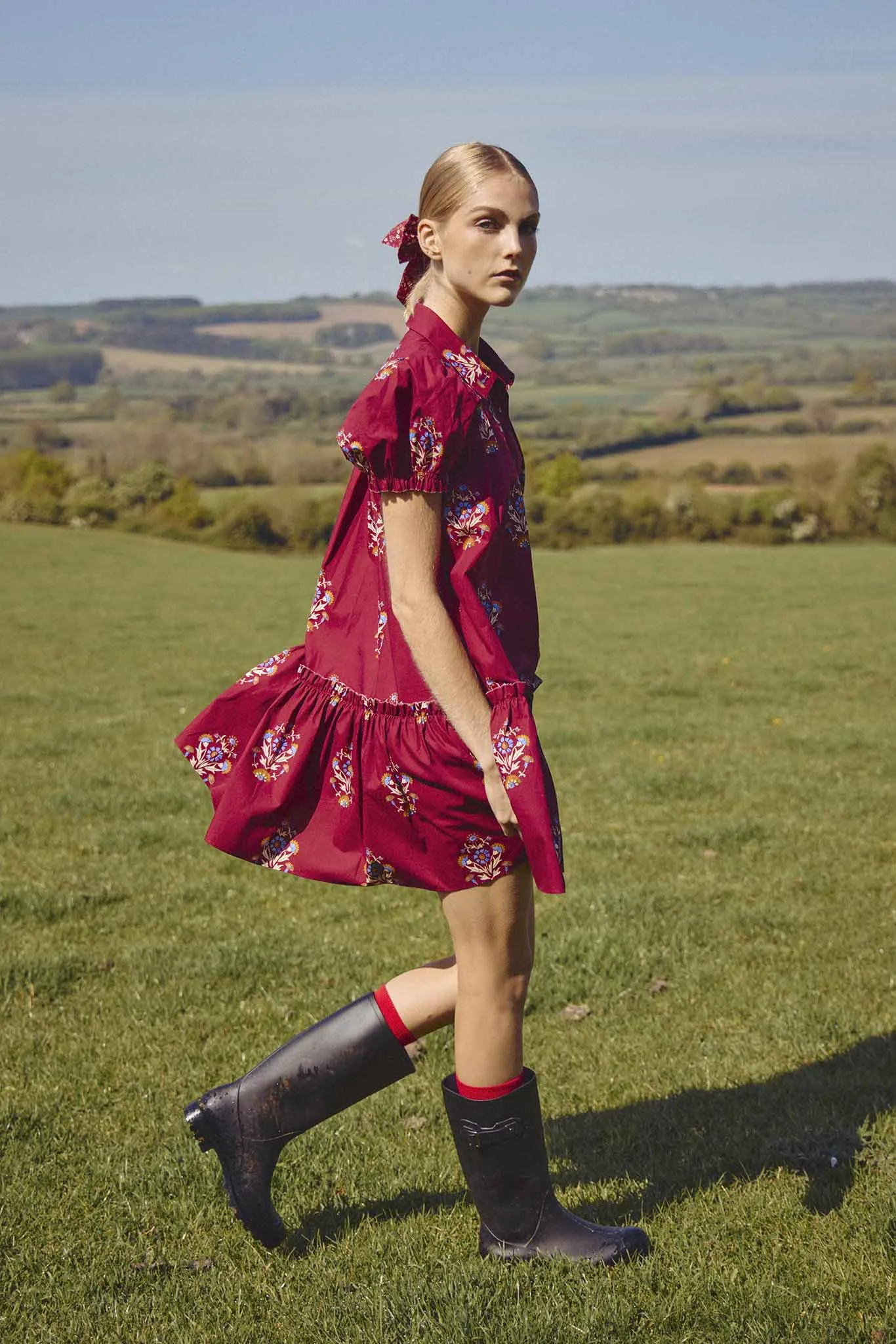Drifter Mini Dress ~ Mulberry Fleur
