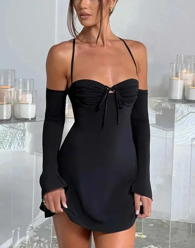 Evelin Lace Up Mini Dress