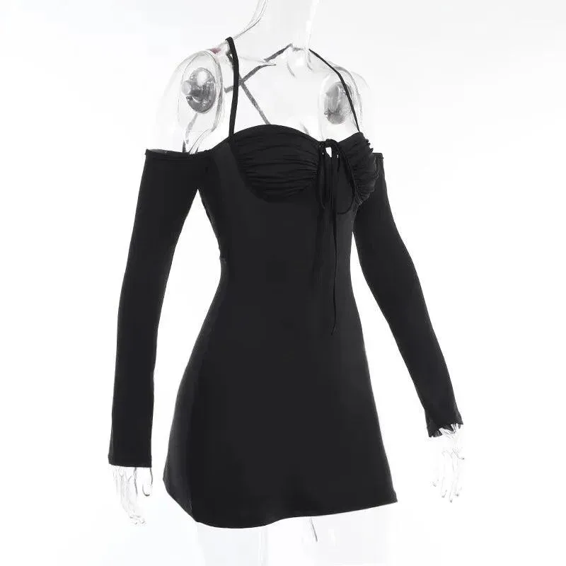 Evelin Lace Up Mini Dress