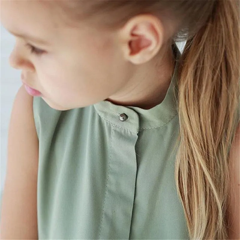 Fashionable Simple Solid Color Sleeveless Dress - GlamzLife