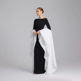 Fitted Gown With Extra Long Sleeves