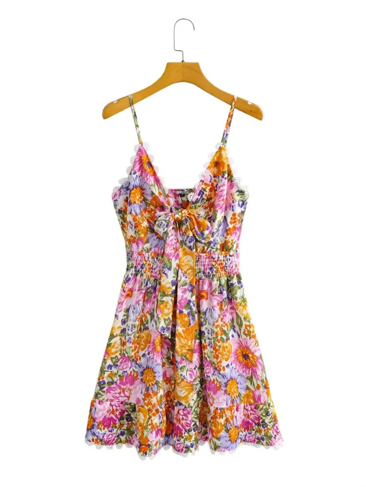 Floral Bow Summer Dress