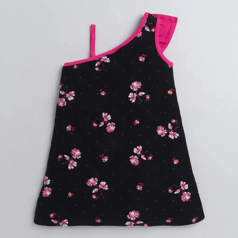 Floral with Front Frill Dress