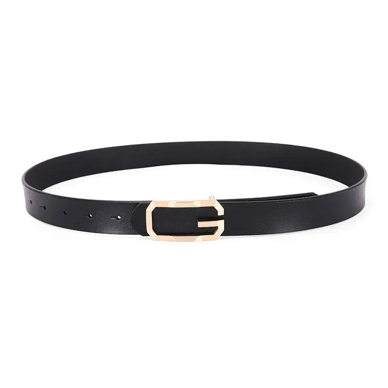 Genuine Leather Simple Smooth Buckle