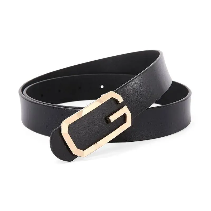 Genuine Leather Simple Smooth Buckle