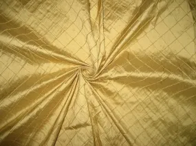 Gold silk dupioni fabric pintuck design