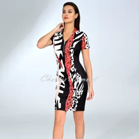 I'cona Animal Print Zip Dress - Style 68028-60238-33