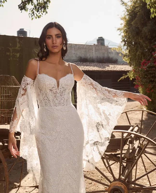 La Perle Size 16 LP2453 Rory Ivory/Ivory Gown
