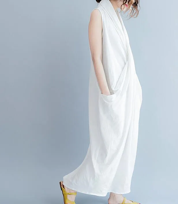 Long Linen Women Spring Dresses Plus Size