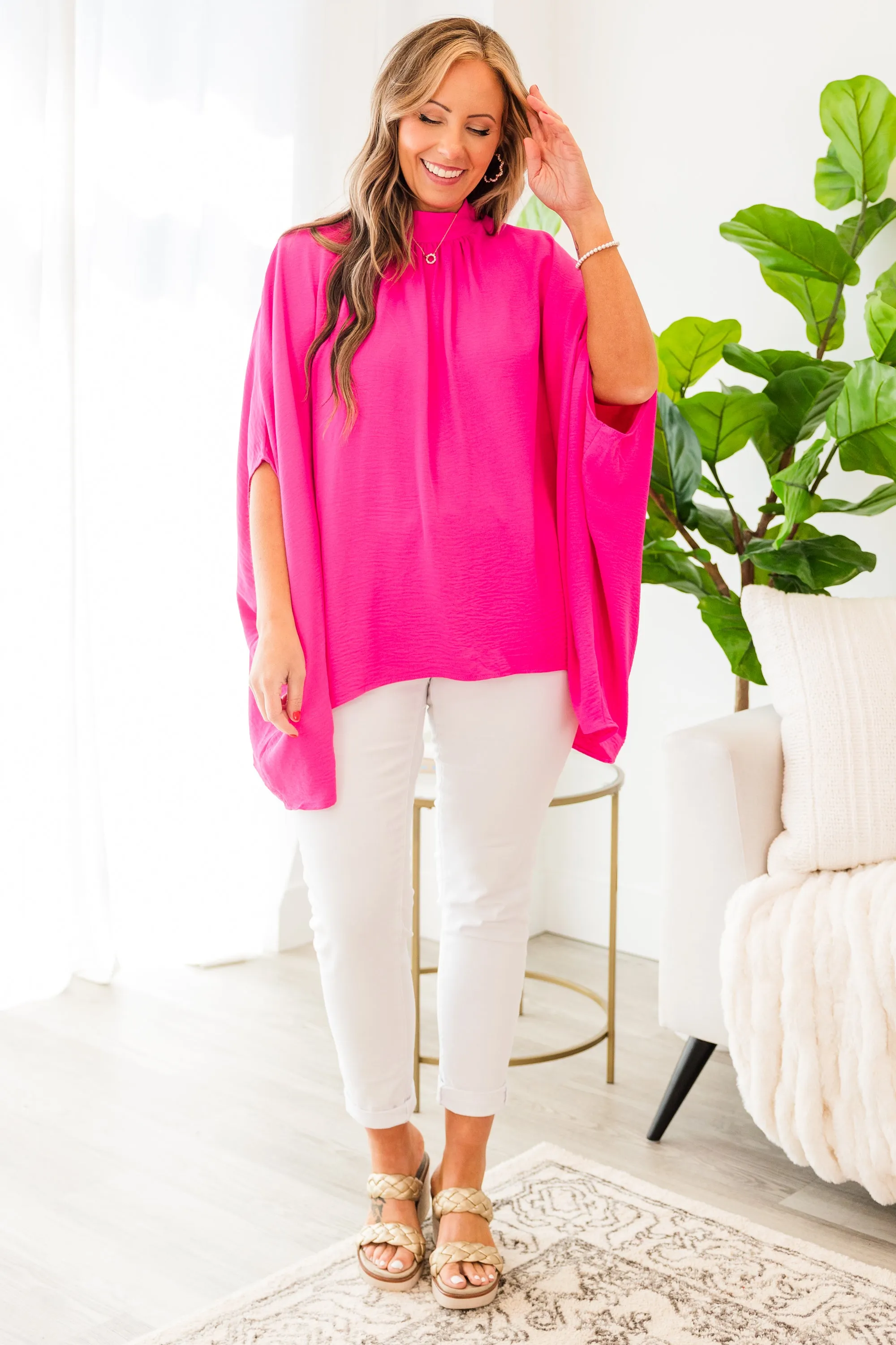 Look Good, Feel Good Top, Ultra Pink