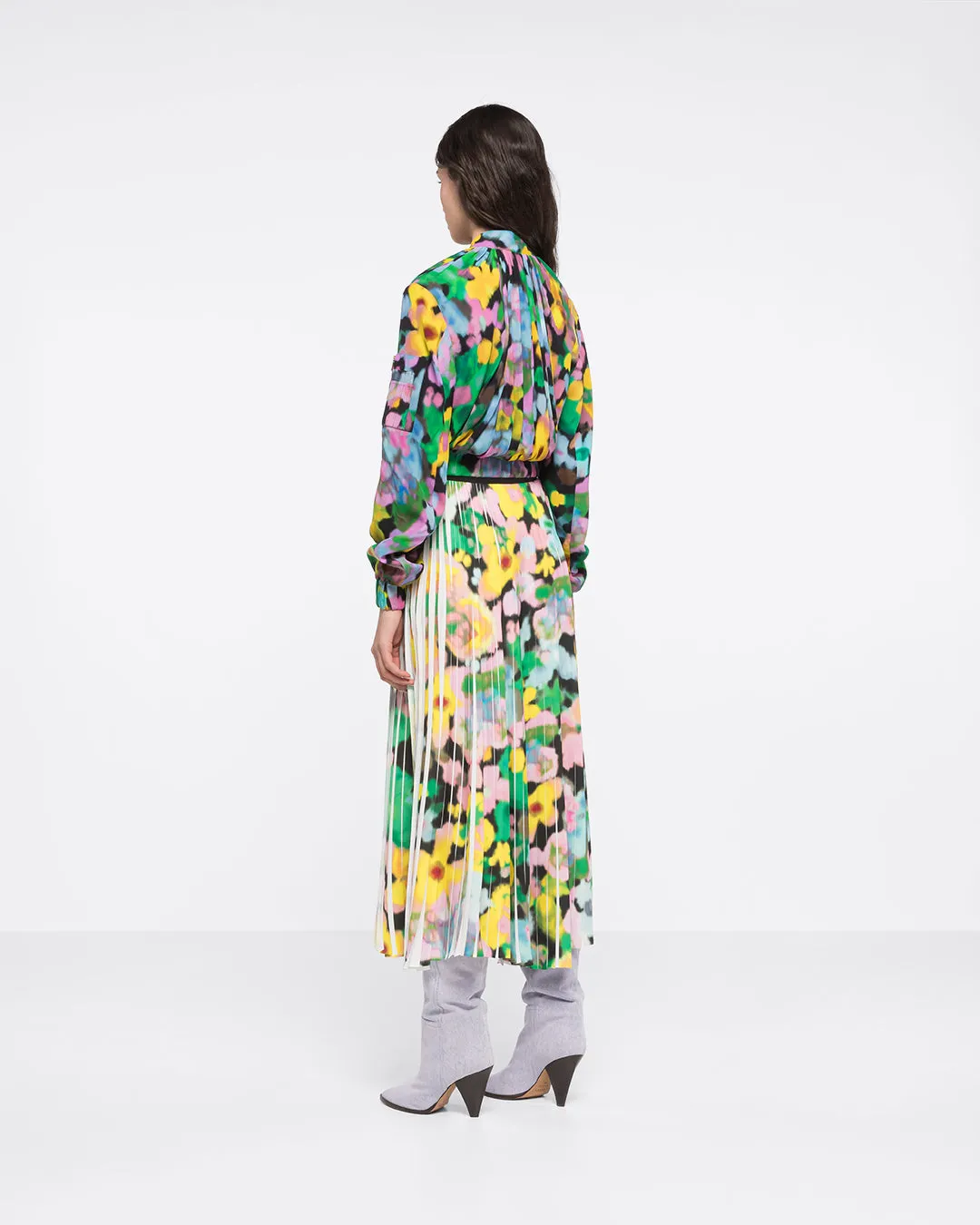 MINI FLORAL BOMBER - FLOWERS PRINT