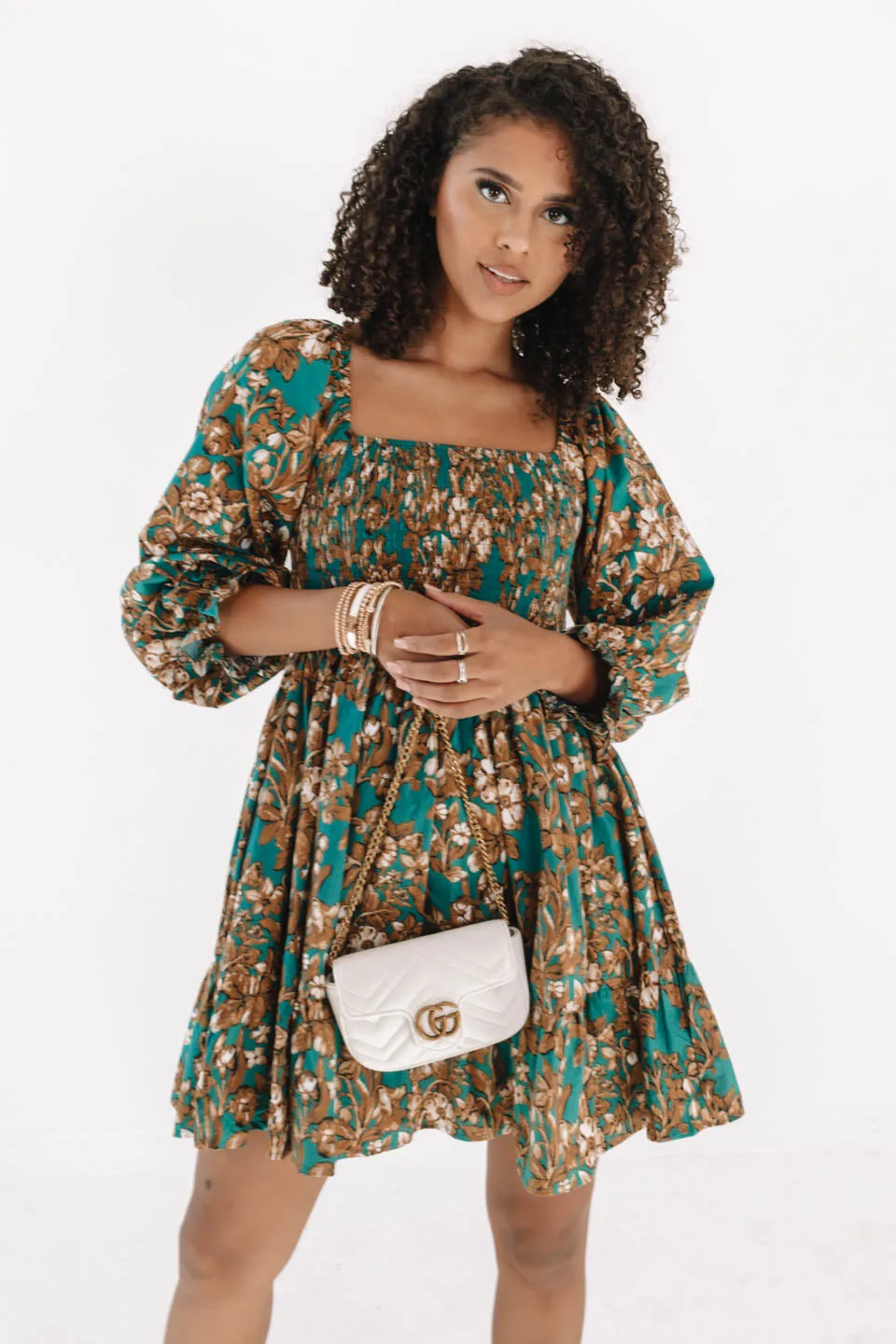 Missing Out Dress - Emerald