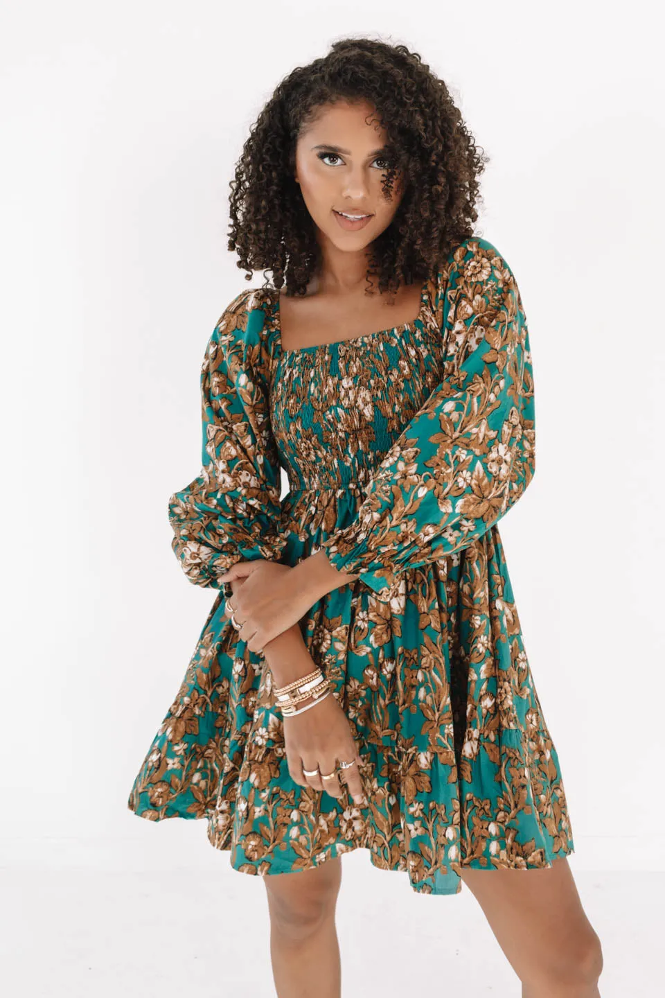 Missing Out Dress - Emerald