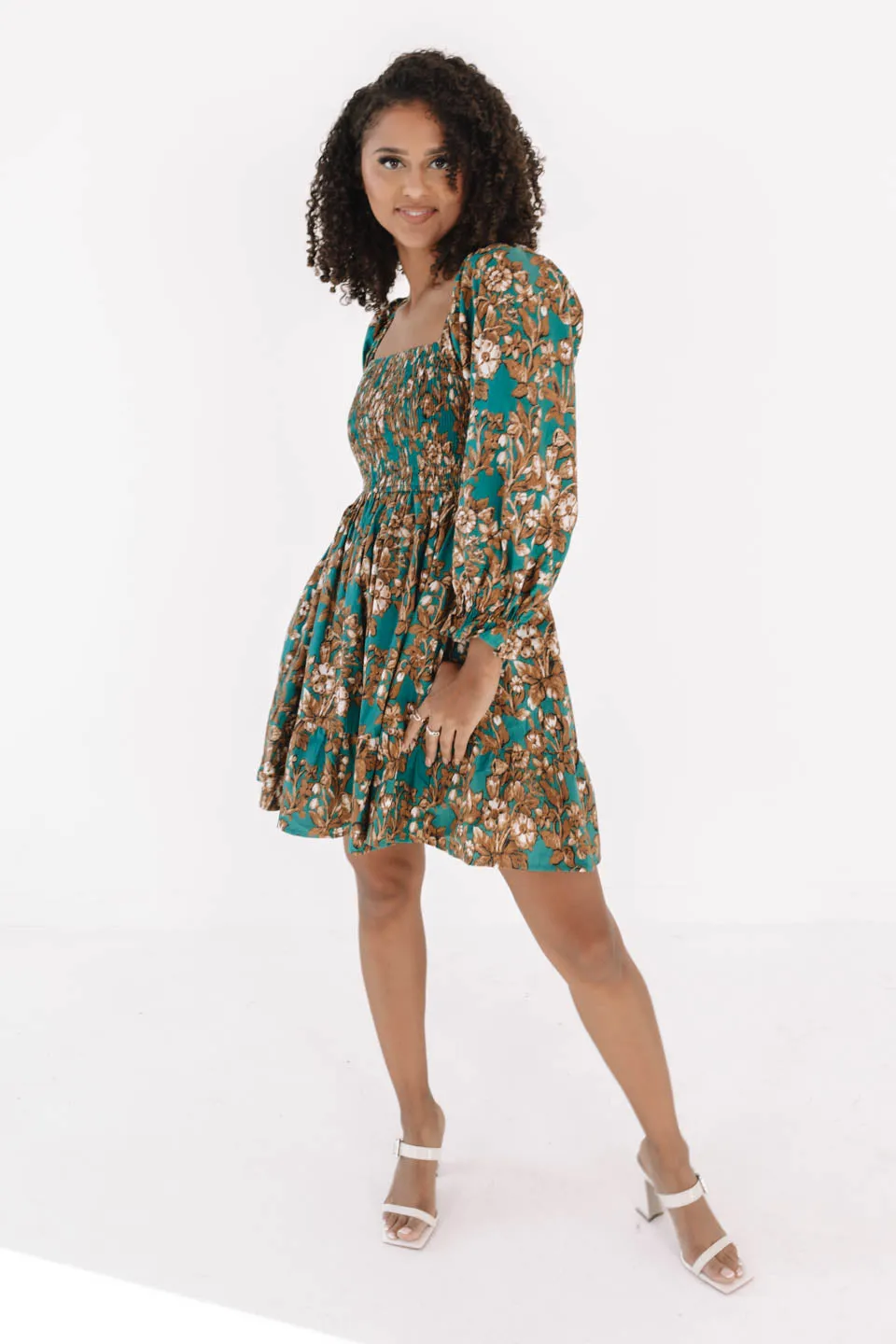 Missing Out Dress - Emerald