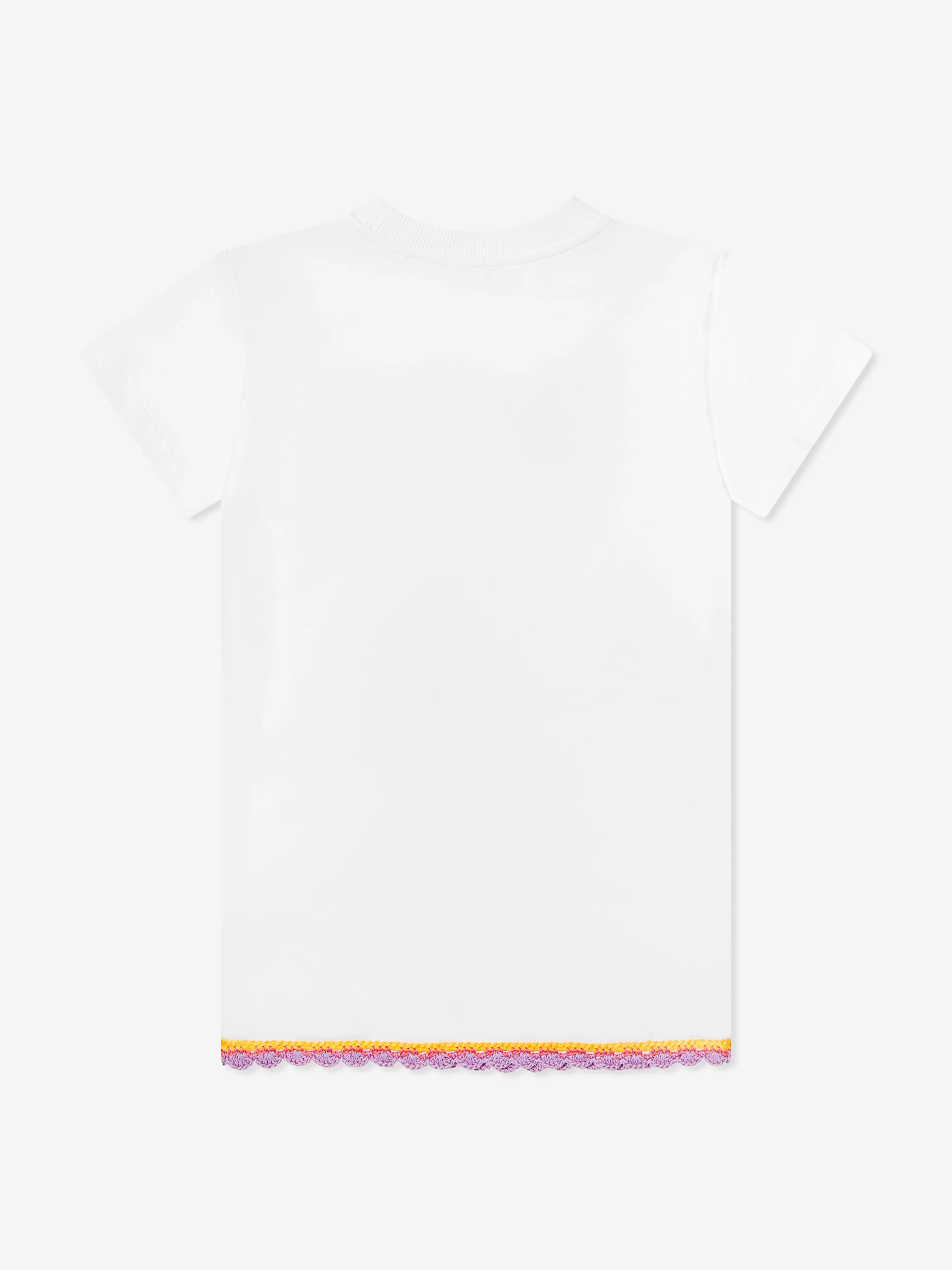 Moschino Girls Logo T-Shirt Dress in White