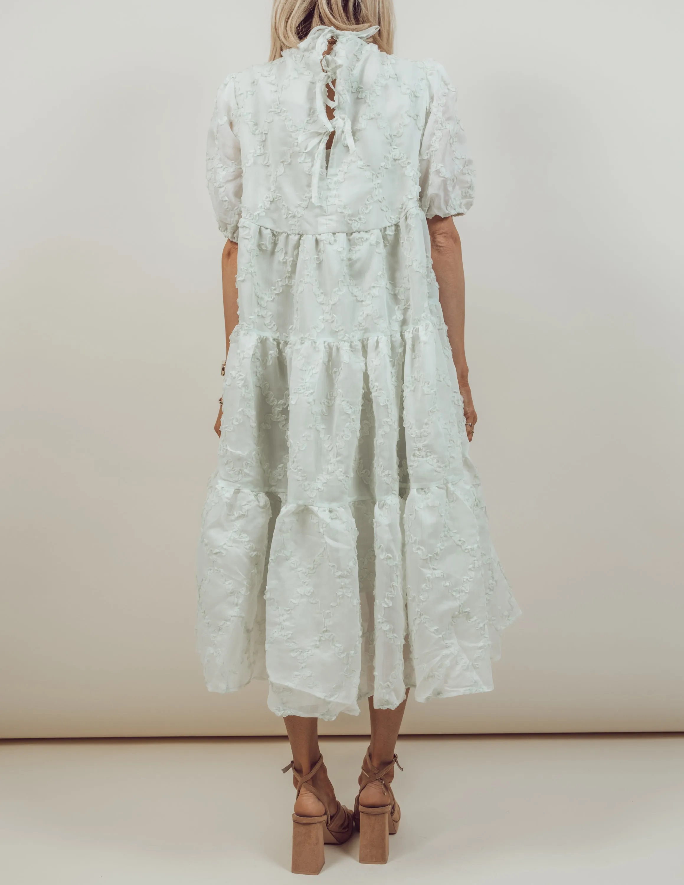 Paola Textured Midi Dress