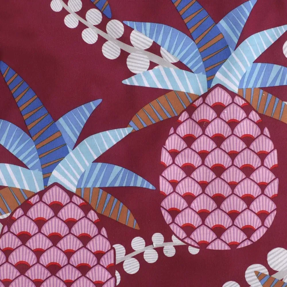 Pineapple Printed Closed Strap Dress