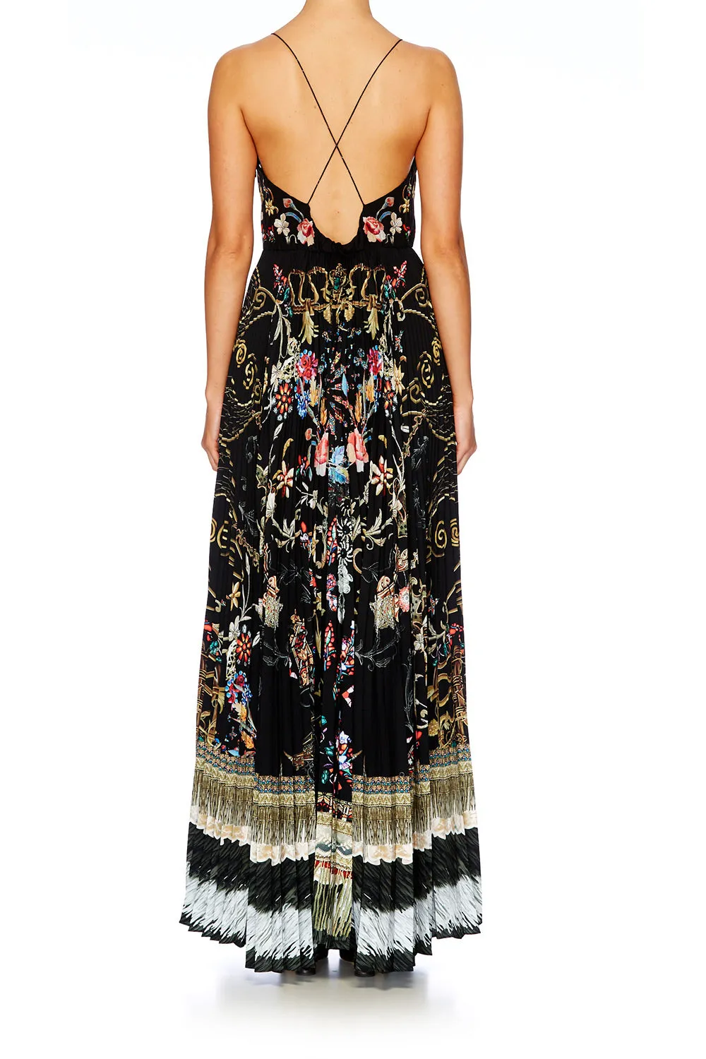 PLEATED SLIP DRESS DANCING IN THE DARK