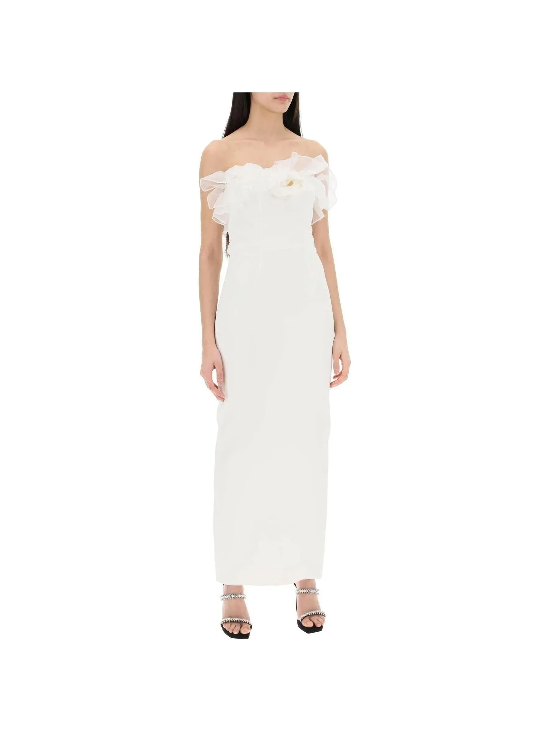 Ruffle Bustier Dress in Organza