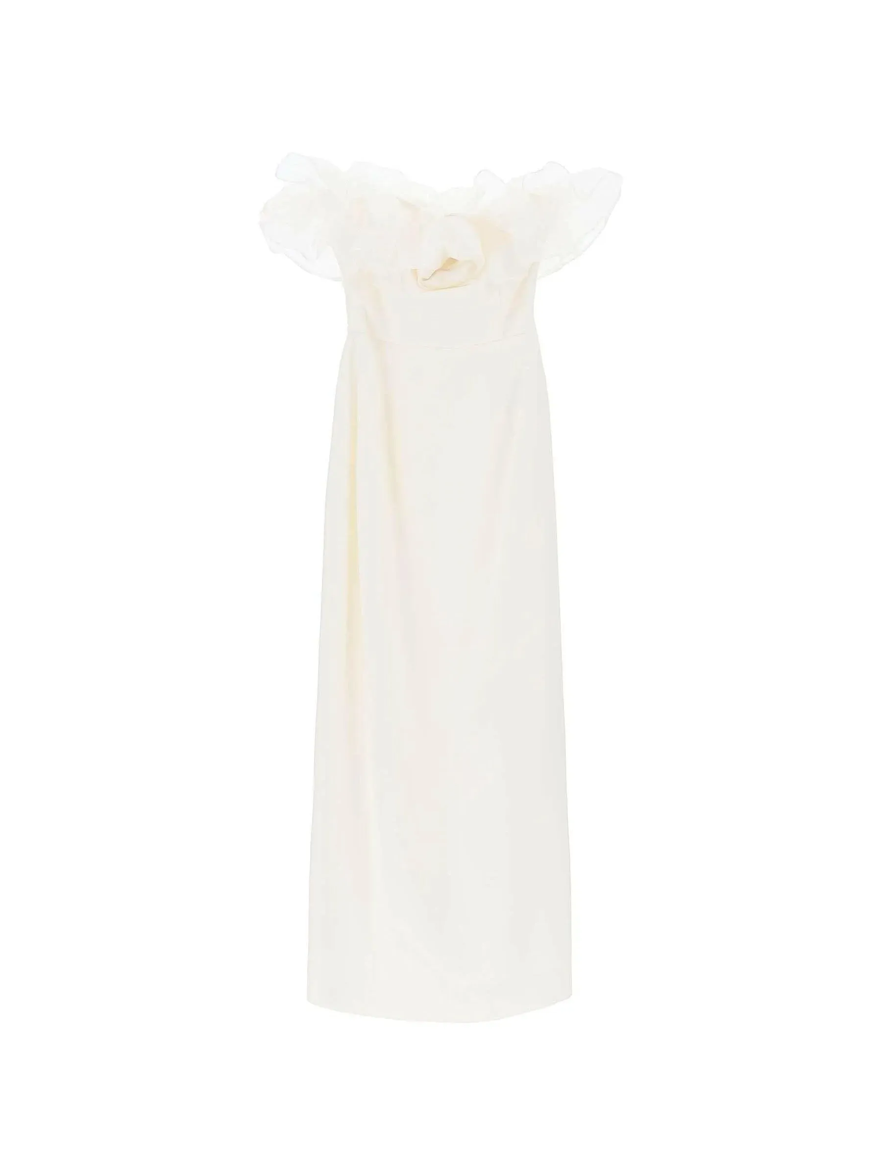 Ruffle Bustier Dress in Organza