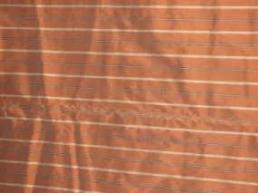 Rust colour striped dupioni silk dupioni silk 54