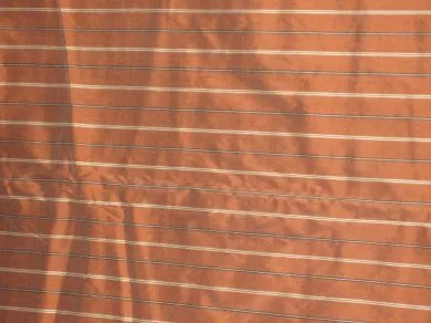 Rust colour striped dupioni silk dupioni silk 54