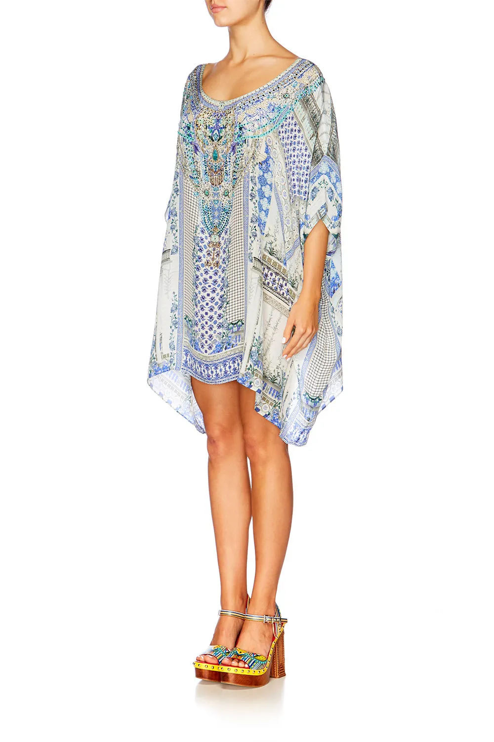 SHORT ROUND NECK KAFTAN SALVADOR SUMMER