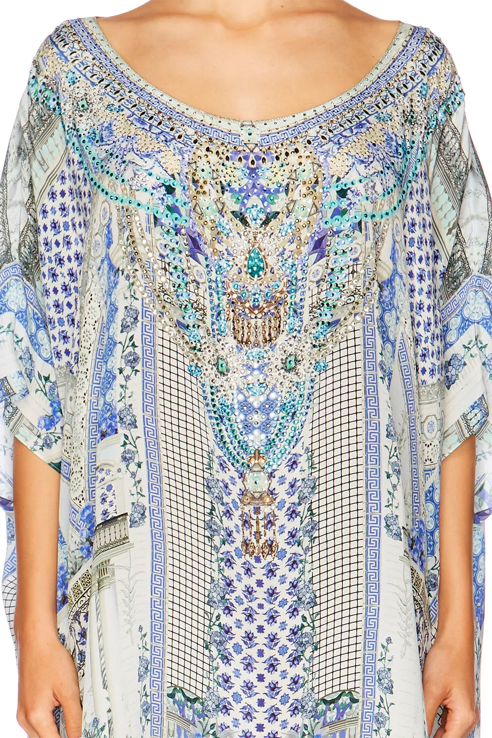 SHORT ROUND NECK KAFTAN SALVADOR SUMMER