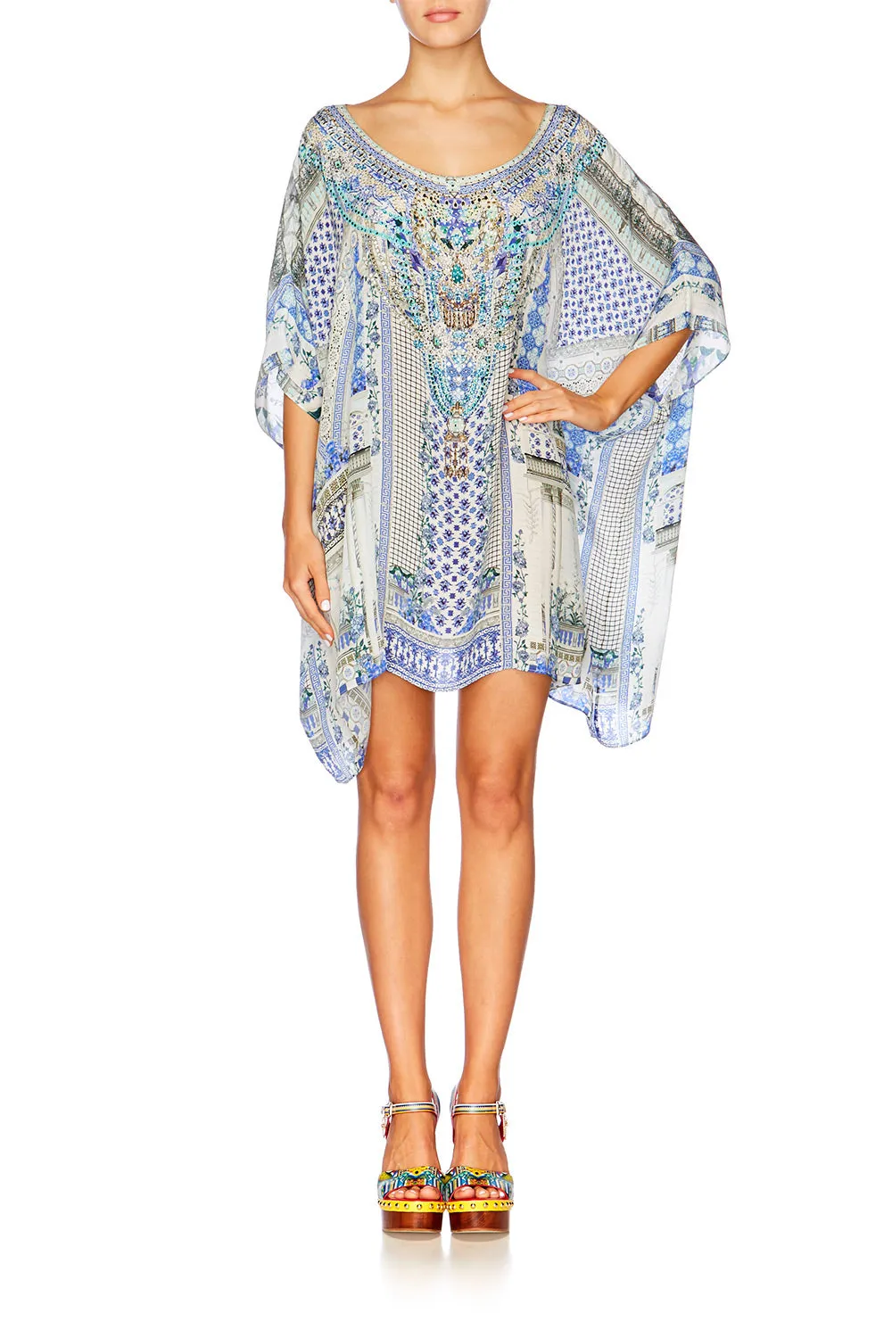 SHORT ROUND NECK KAFTAN SALVADOR SUMMER