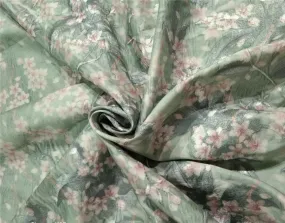 Silk dupion embroidery digital printed fabric iridescent green x pink 54inches wide DUPE57[3]