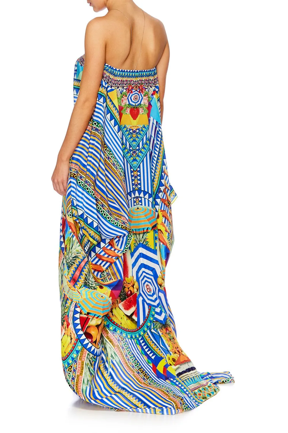 SPLIT HEM LACE UP KAFTAN BOOK A SHADE