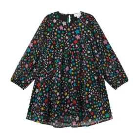 Stella McCartney Kids Star Pattern Pleated Dress