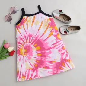 Tie and Dye Closed Strap Dress