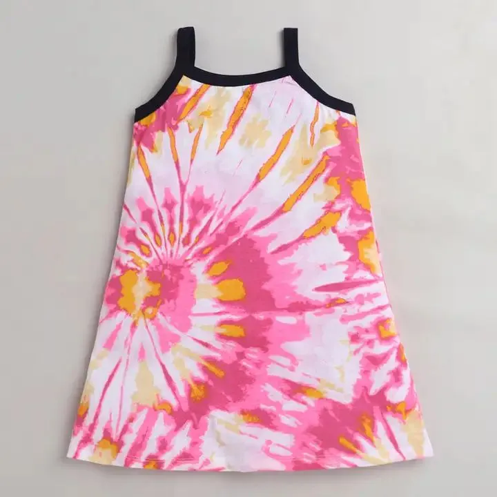 Tie and Dye Closed Strap Dress