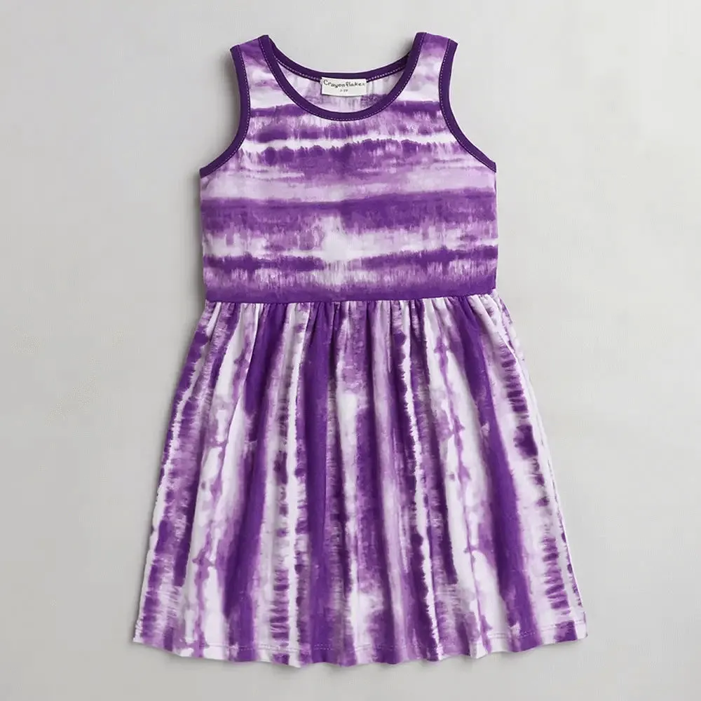 Tie and Dye Printed Dress